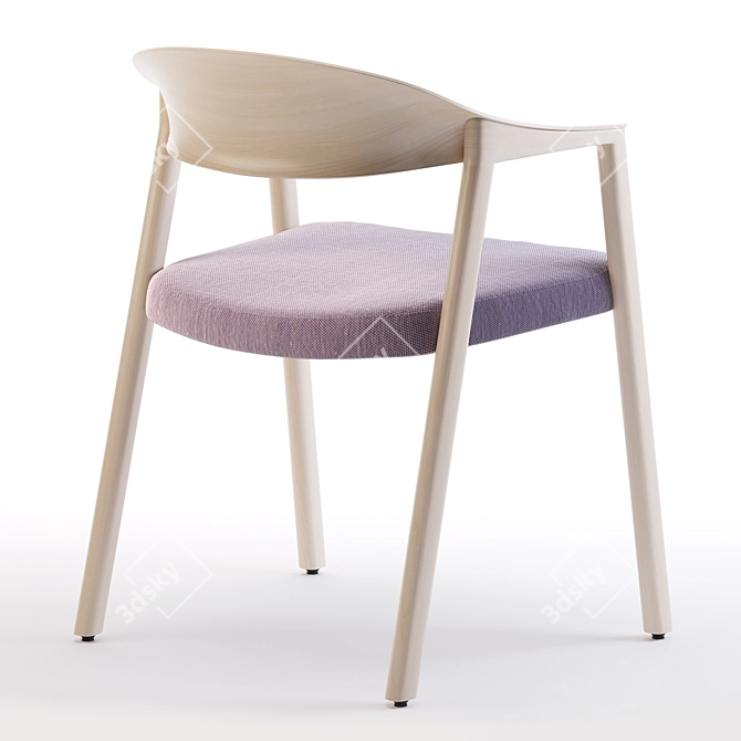 Elegant HÉRA 2865 Chair 3D model image 4