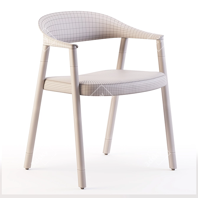 Elegant HÉRA 2865 Chair 3D model image 6