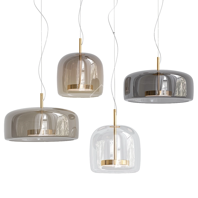 Vistosi JUBE SP 1 G: Sleek and Modern Pendant Light 3D model image 3