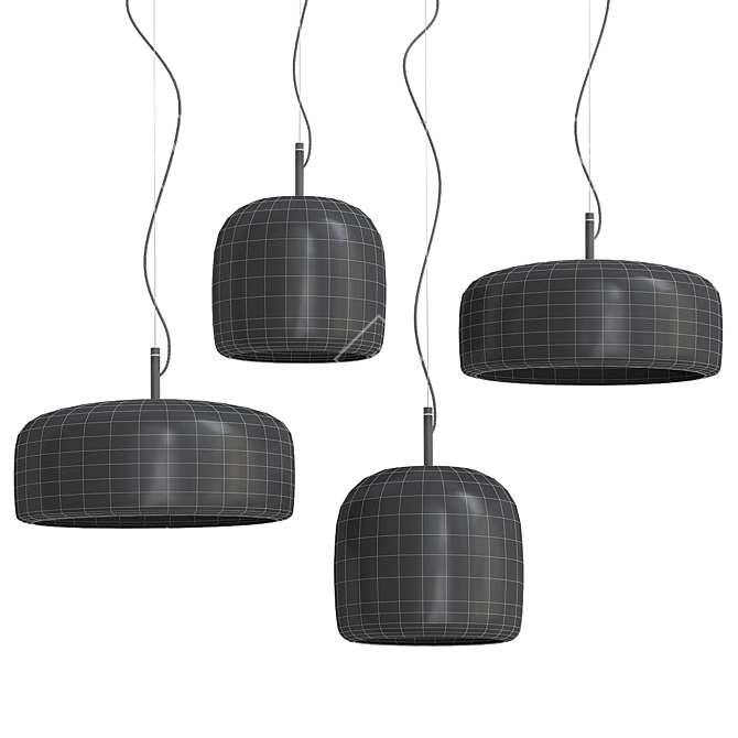 Vistosi JUBE SP 1 G: Sleek and Modern Pendant Light 3D model image 2