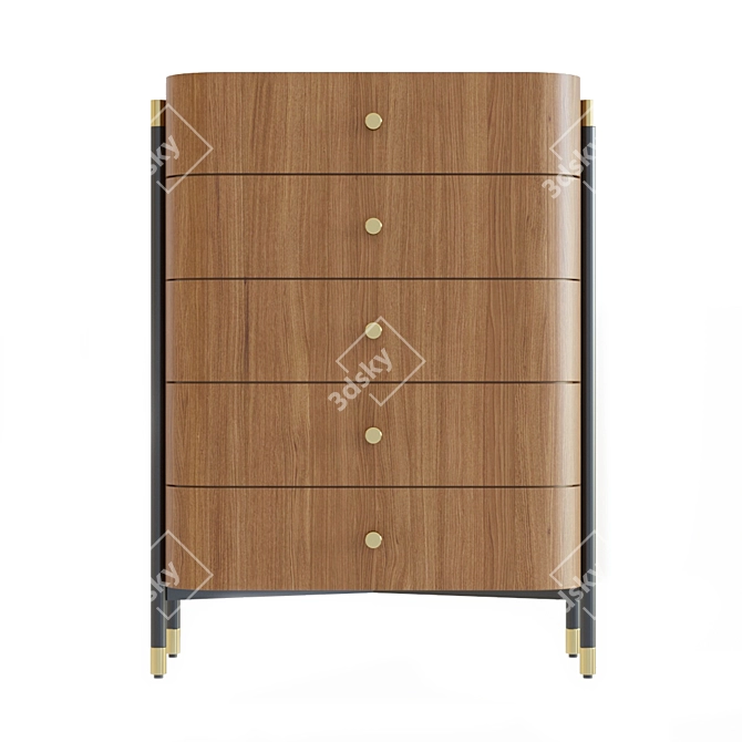 Elegant Laskasas ROSIE Chest 3D model image 1