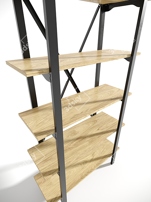 - Title: Minimalist Loft Shelving 3D model image 2