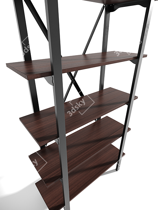 - Title: Minimalist Loft Shelving 3D model image 4