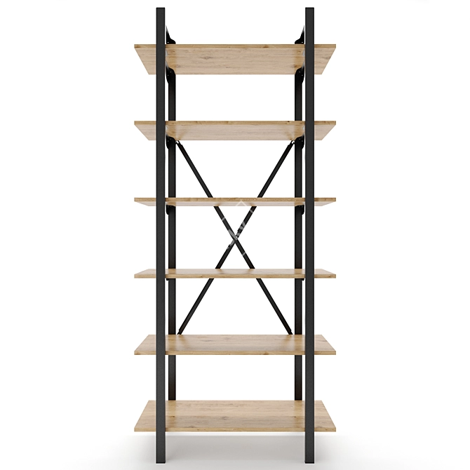 - Title: Minimalist Loft Shelving 3D model image 7