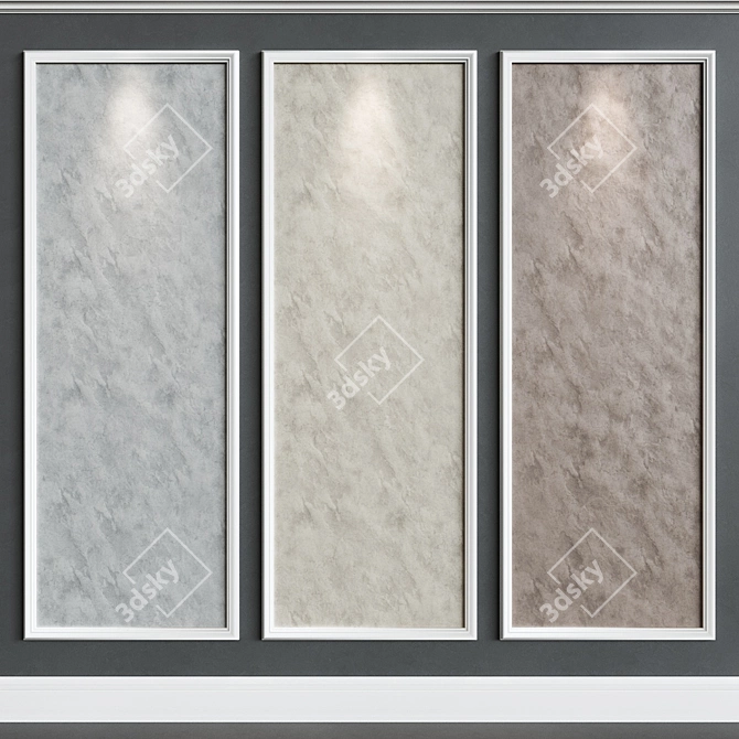 Elegant Decor Plaster in Various Colors 3D model image 1