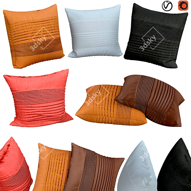 Artistic Weavers Decor Pillows 3D model image 1