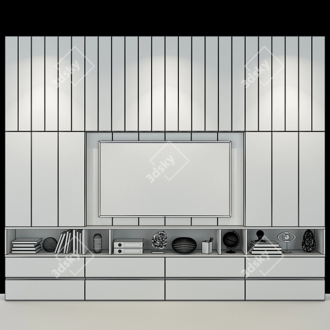 Modern Storage Solution: Cabinet Furniture 0120 3D model image 2