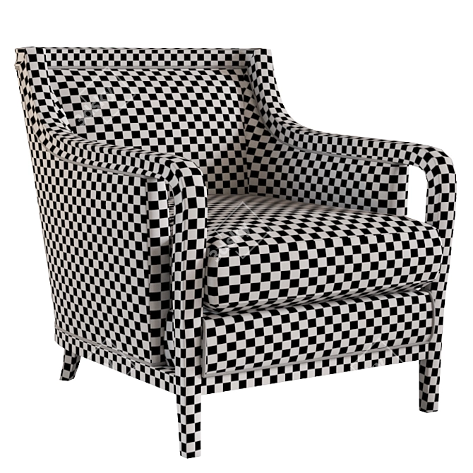 Barbara Barry Baker Salon Chair 3D model image 4
