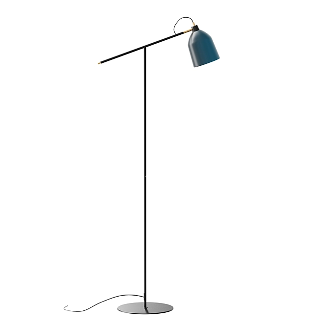 Stylish Blue Floor Lamp 3D model image 1