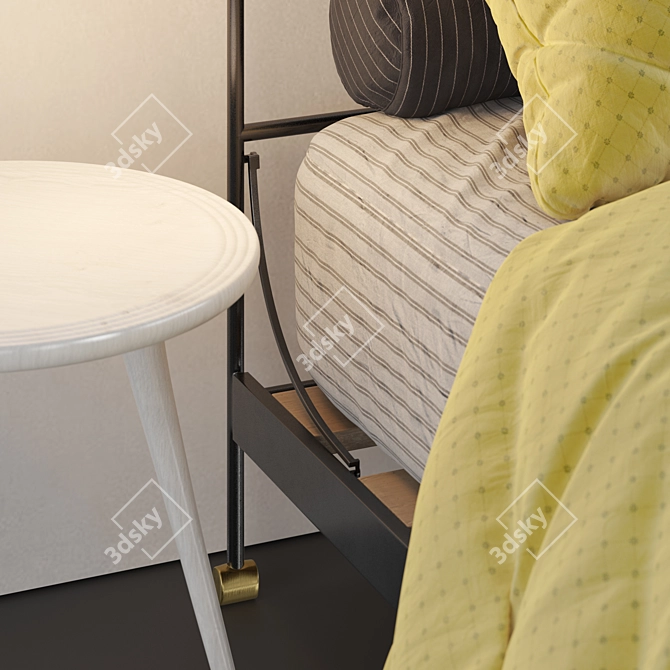 Modern Bed 03: Corona Render, 3dsmax 3D model image 4