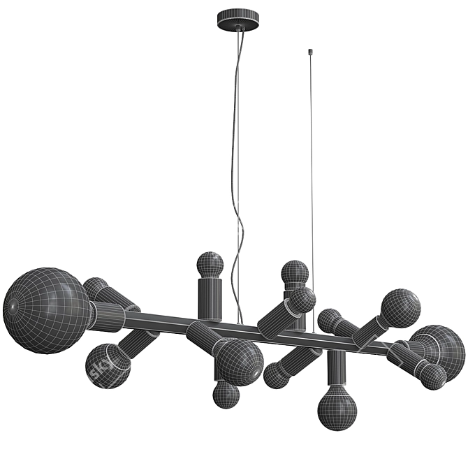 Contemporary Party Hanging Lamp 3D model image 6