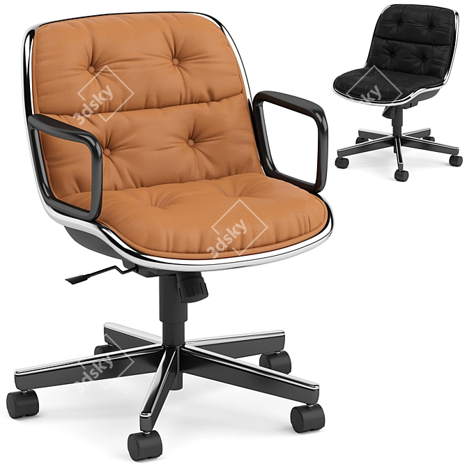 Ergonomic Knoll Pollock Executive Chair 3D model image 1