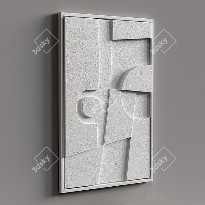 3D Relief Wall Art: Shades of Light 3D model image 3