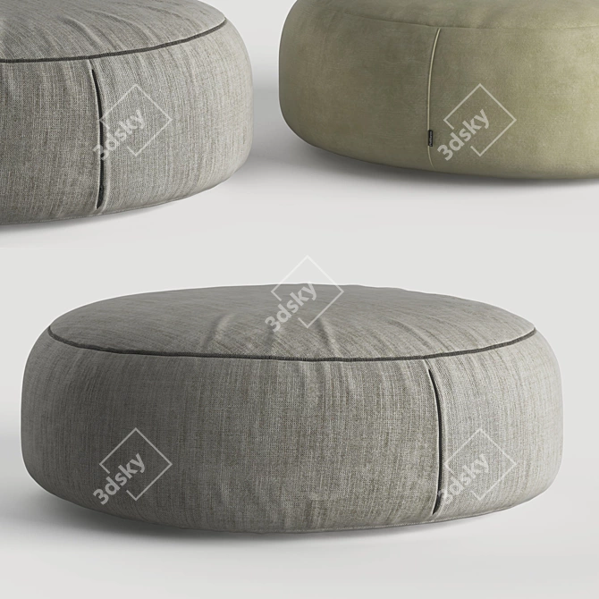 Modern Elise Pouf by Poliform - Versatile and Stylish 3D model image 1