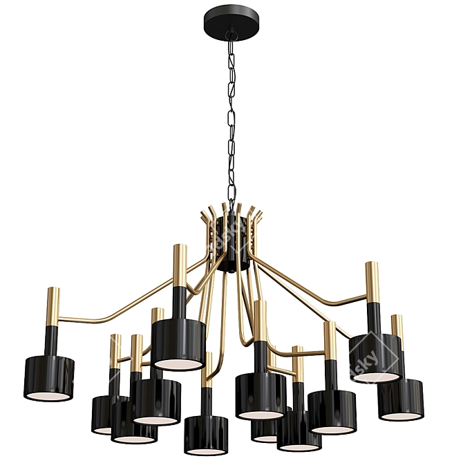 Elegant BLS 12063 Ella Chandelier 3D model image 1