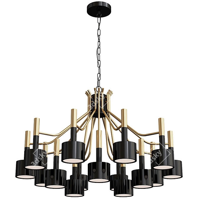 Elegant BLS 14479 Ella Chandelier 3D model image 1