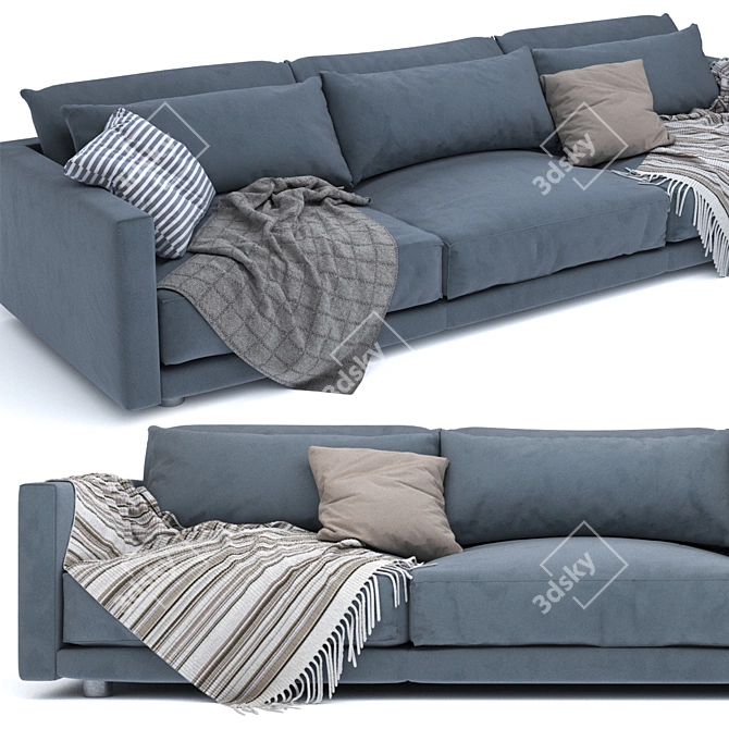 Modern Bristol Poliform Sofa 3D model image 2