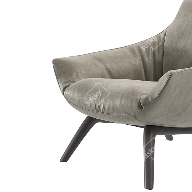 Contemporary Comfort: Florentia Armchair 3D model image 4