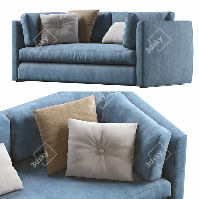 Hackney 2-Seater Sofa by HAY 3D model image 3