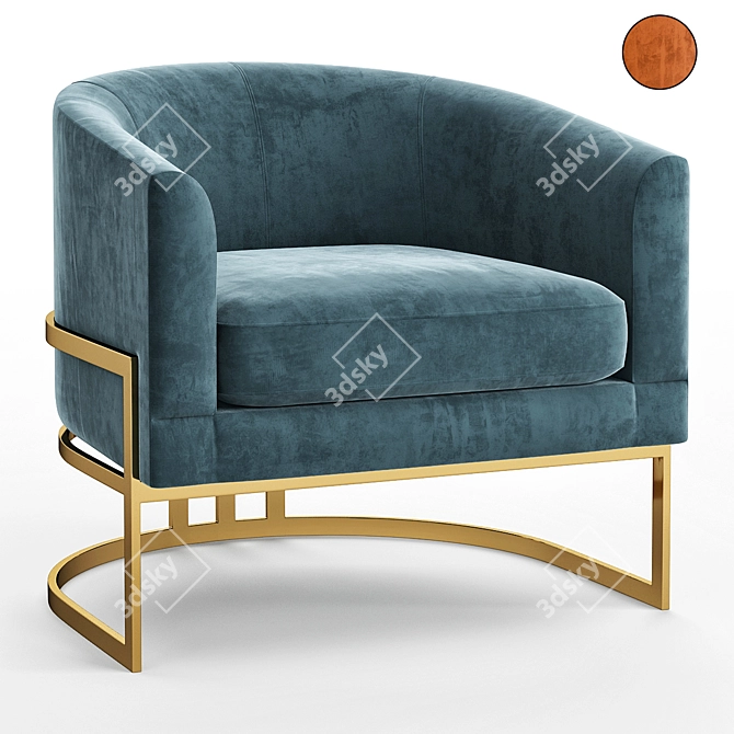 Sleek Corbin Chair: Modern Design 3D model image 1