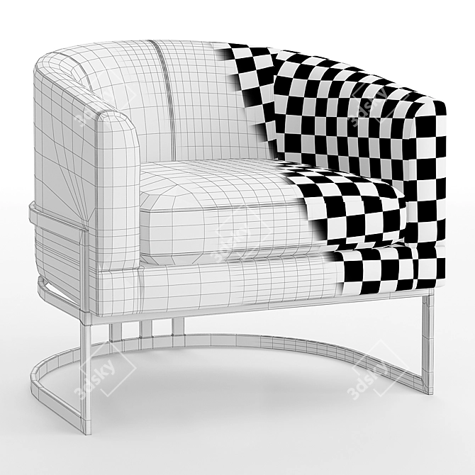 Sleek Corbin Chair: Modern Design 3D model image 5