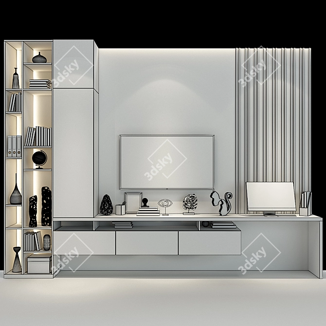 Modern Cabinet Furniture 0121 3D model image 2