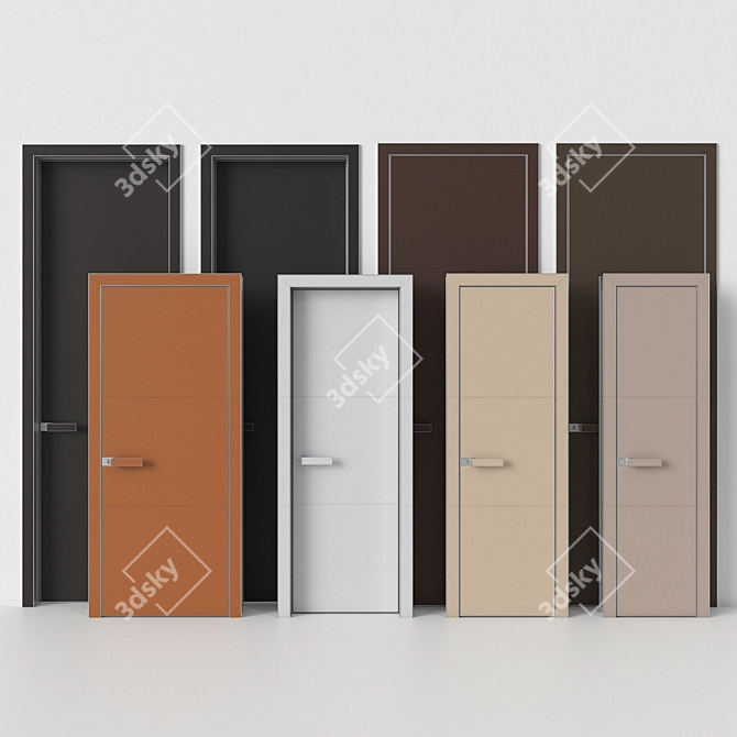 Modern Door Collection: Rimadesio Luxor 3D model image 6