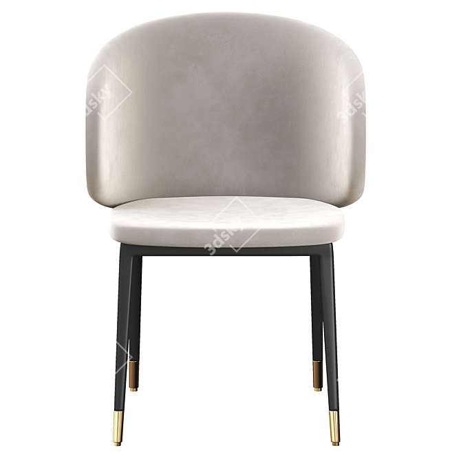 Artisan Mela Chair: Stylish and Versatile Seating 3D model image 2