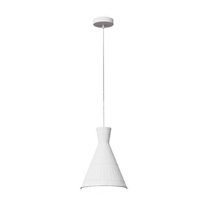 Modern Black Pendant Lamp Vesta 3D model image 2