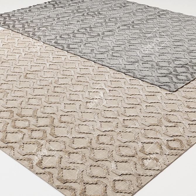 Artisan Chain Taupe Carpet 3D model image 5