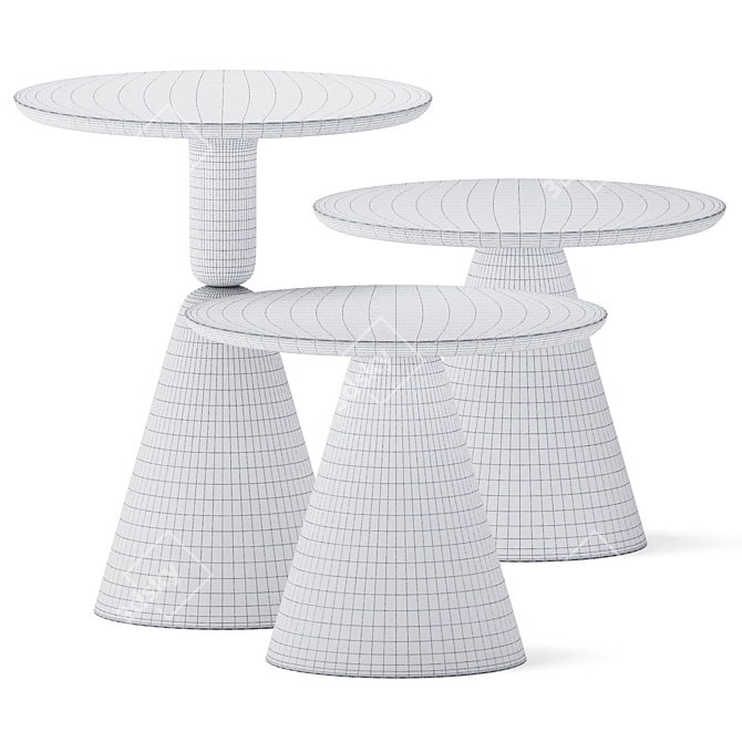 Elegant Pion Coffee Tables 3D model image 2