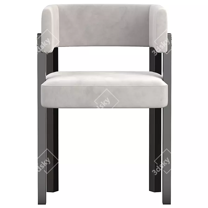 Stylish T Chair by Baxter 3D model image 2