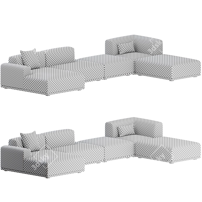 Muuto Connect Corner Sofa 02: Modern Modular Comfort 3D model image 2