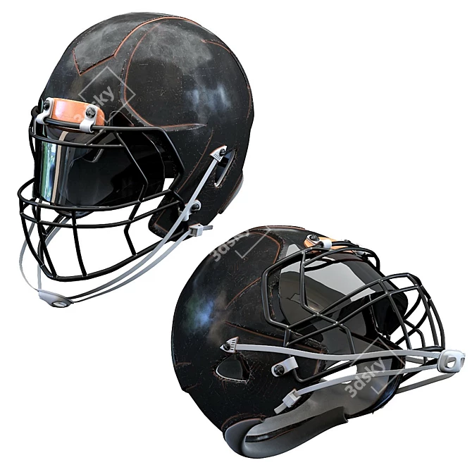 Ultimate Gridiron Gear: American Football Helmet & Protection 3D model image 3