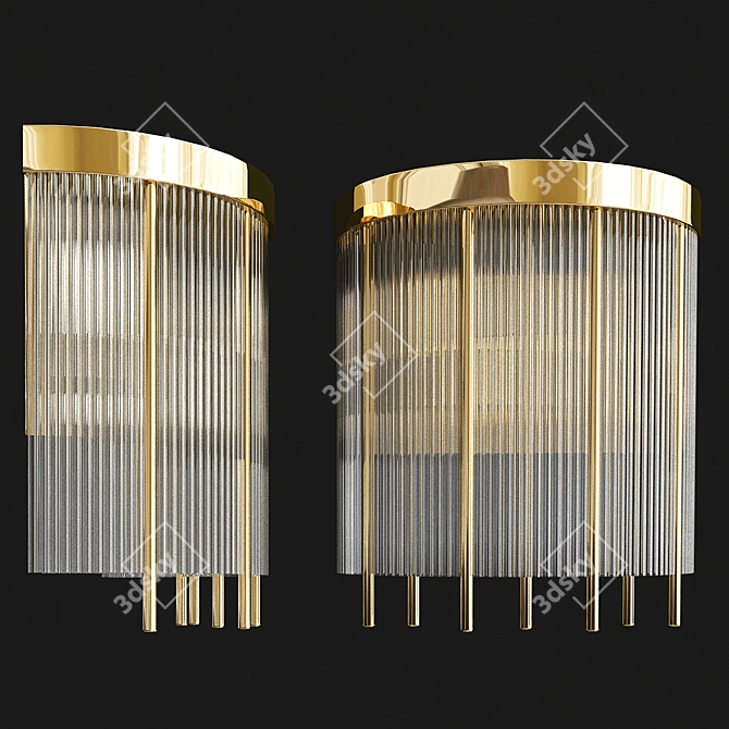 Modern Artistic ABUR WALL Lamp 3D model image 1