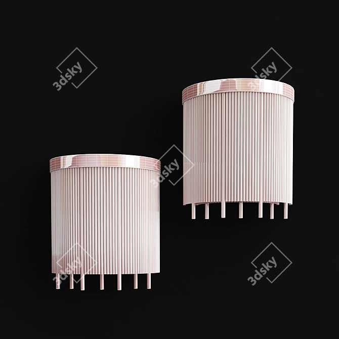 Modern Artistic ABUR WALL Lamp 3D model image 2