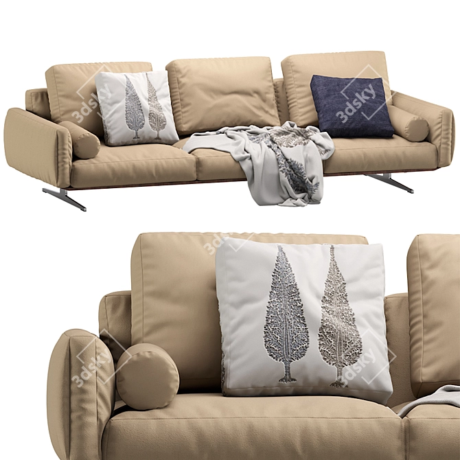 Luxurious Soft Dream Sofa by Flexform 3D model image 1