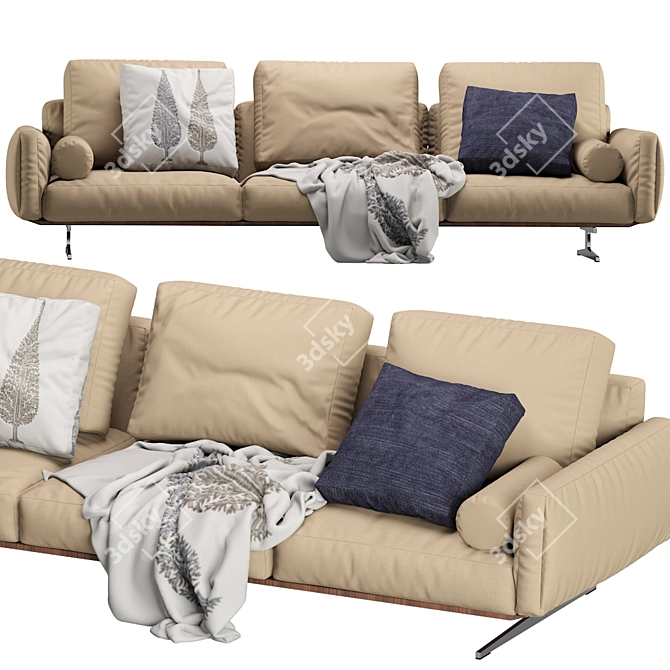 Luxurious Soft Dream Sofa by Flexform 3D model image 2