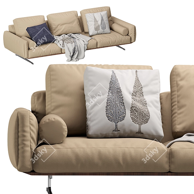 Luxurious Soft Dream Sofa by Flexform 3D model image 10