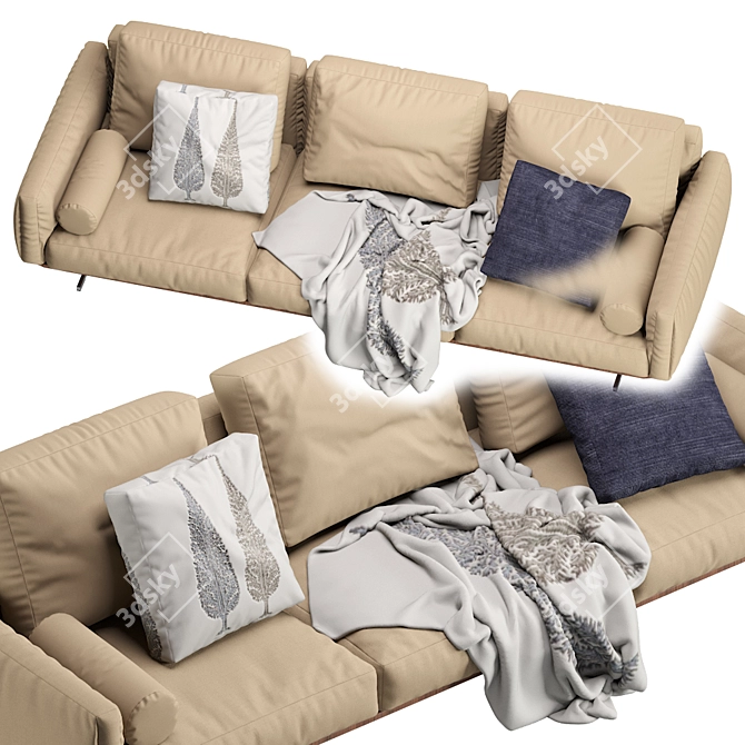 Luxurious Soft Dream Sofa by Flexform 3D model image 15