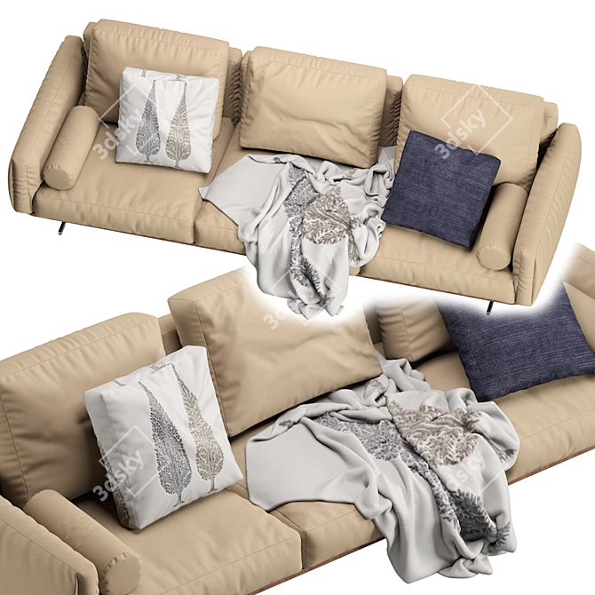 Luxurious Soft Dream Sofa by Flexform 3D model image 16