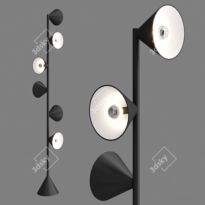 Elegant Areti Vertical Floor Lamp 3D model image 3
