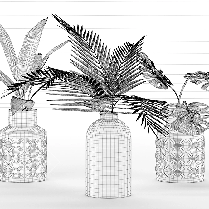 Indoor Plant Collection for any Space 3D model image 6