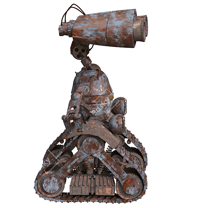 Smart Student Wall-E Robot 3D model image 2