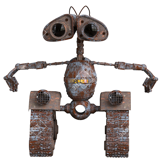 Smart Student Wall-E Robot 3D model image 3