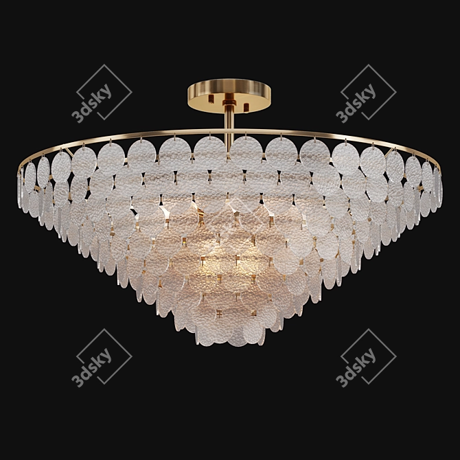 Elegant Mazzo Chandelier Boutique-worthy 3D model image 1