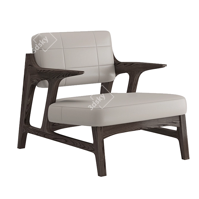 Contemporary OKHA MILES Armchair 3D model image 1