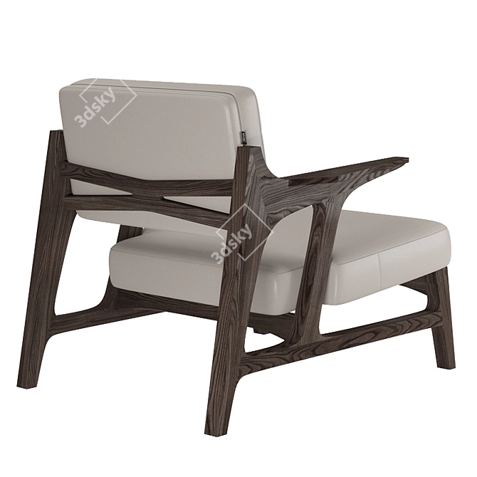 Contemporary OKHA MILES Armchair 3D model image 2