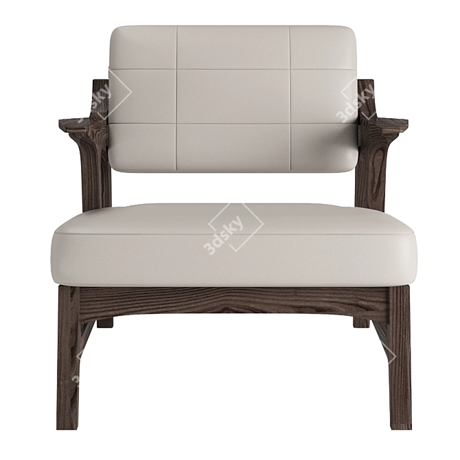 Contemporary OKHA MILES Armchair 3D model image 4