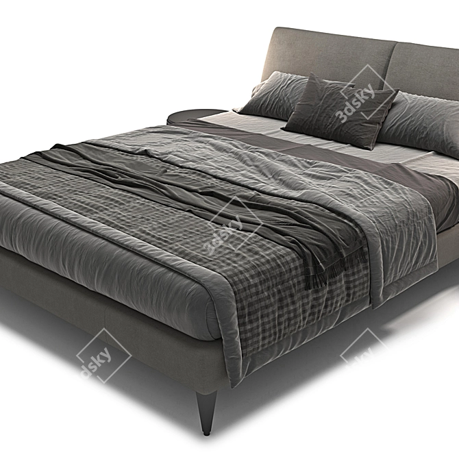 Elegant Selene Bed by B&B Italia 3D model image 2